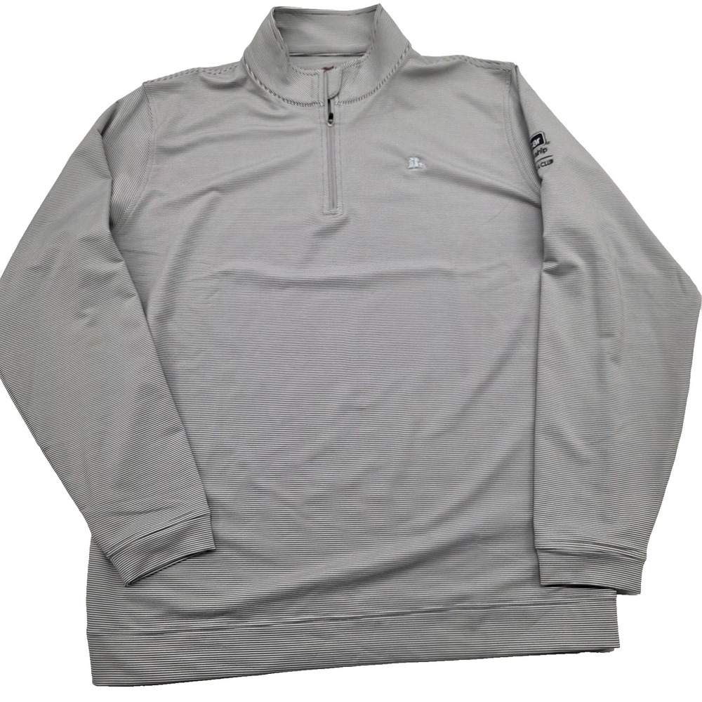 Genteal 1/4 Zip Golf‎ Gray Performance Pullover The Landings Savannah - XL